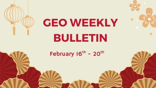 geo weekly bulletin