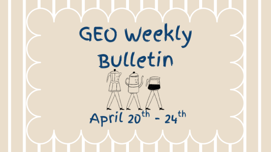 geo weekly bulletin