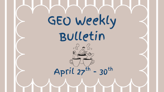 geo weekly bulletin
