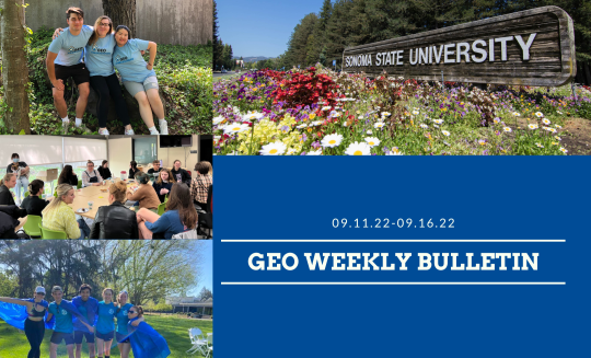 Weekly Bulletin with images of students