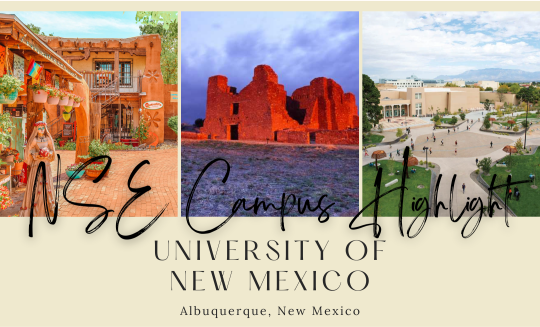 NSE Campus Highlight of University of New Mexico with images from camps and state