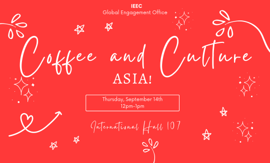 Coffee and culture Asia on Thursday red flyer