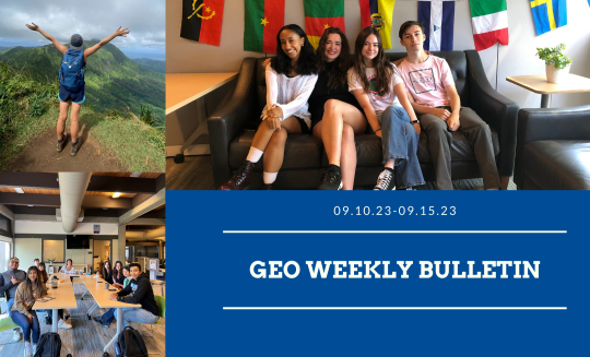 weekly Bulletin cover photo with multiple photos of students