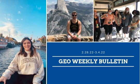Images of students studying abroad and posing together