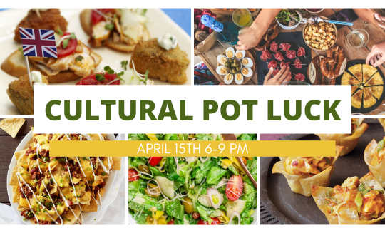Cultural Pot Luck with images of Food