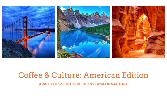 Coffee and culture america with images of american sites